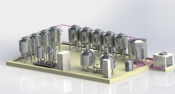 Projete a planta home da cervejaria do equipamento da fabricação de cerveja de cerveja para a fatura da cerveja de Walt