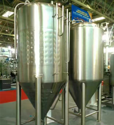 Cônico Jacketed home do tanque de fermentação da cerveja dos sistemas da fabricação de cerveja da barra do bar/cerveja grande