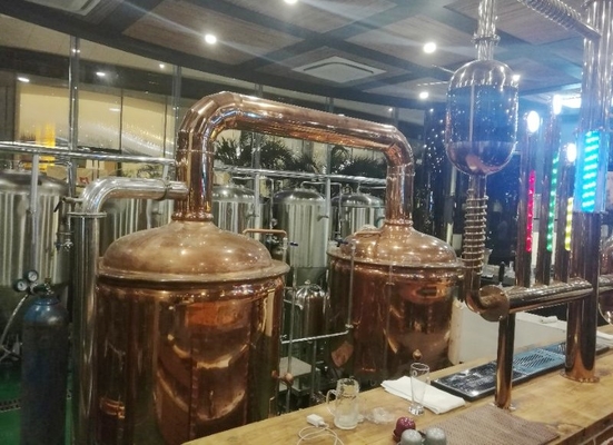 mini micro certificação do CE do sistema da fabricação de cerveja do Turnkey do equipamento da cervejaria 500L