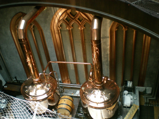 Equipamento de cobre da fabricação de cerveja do vapor semi auto, máquina do Microbrewery 500L
