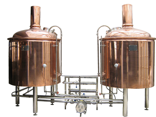 Vapor de cobre do equipamento da fabricação de cerveja do micro restaurante ou aquecimento bonde