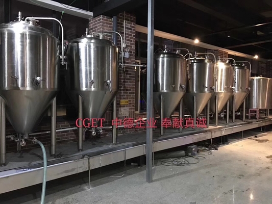 Equipamento 2BBL 3BBL da fermentação da cervejaria do fermentador cônico comercial de Cylindro micro