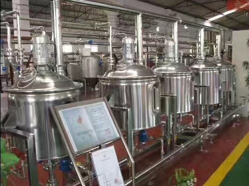 Material de aço inoxidável ou de cobre do equipamento automático do Microbrewery do Turnkey