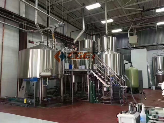 Tensão ajustável industrial do equipamento 3000l 5000l da fabricação de cerveja de cerveja da grande escala