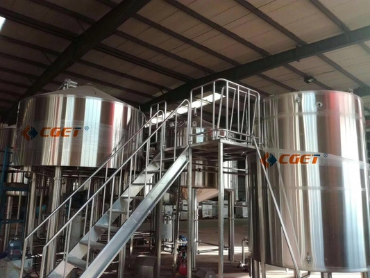 Sistema de controlo de Siemens do equipamento da fabricação de cerveja da grande escala da cerveja do ofício da eficiência elevada