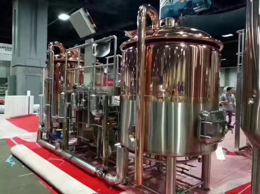 SU304 revestem cervejaria do brewpub da corrosão do controle do PLC do equipamento do Microbrewery do Turnkey a anti