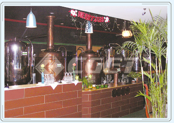 Material de cobre vermelho do equipamento pequeno industrial da cervejaria da cerveja do tanque de fermentação