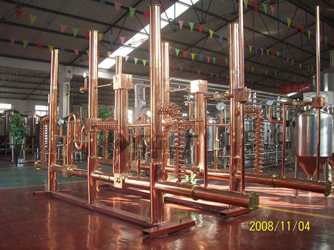 Aquecimento de vapor de cobre vermelho da chaleira da fermentação do equipamento 500l da fabricação de cerveja de cerveja do hotel do bar micro