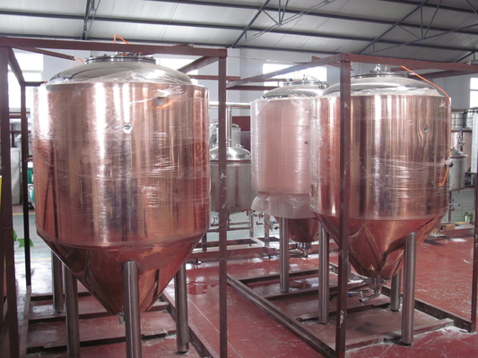 Sistemas pequenos da fabricação de cerveja de cerveja do espelho de cobre profissional, equipamento Nano da cervejaria