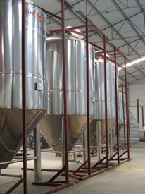 Equipamento de aço inoxidável da fabricação de cerveja do fermentador cônico para o hotel dos restaurantes