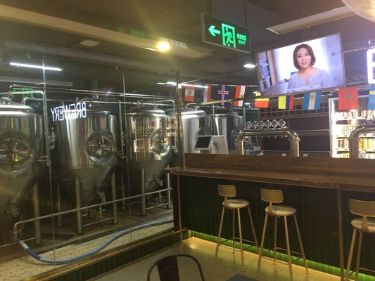 micro economia de energia de aço inoxidável do equipamento da fabricação de cerveja 500l para a cerveja de malte de IPA