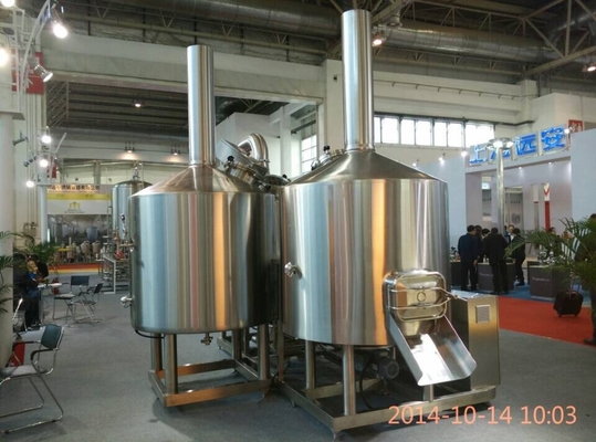 20 espessura de aço inoxidável do aquecimento de vapor 3Mm do equipamento da fabricação de cerveja da cervejaria do tambor