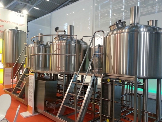 Da máquina industrial do Microbrewery do produto comestível sistemas de aço inoxidável da fabricação de cerveja