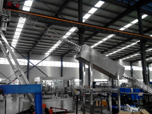 Linha de produção elétrica garrafa automática da cervejaria que enxágua a máquina de enchimento e tampando