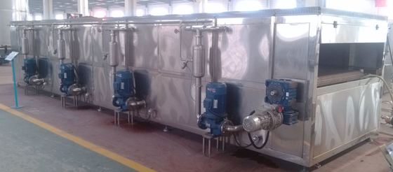 Tipo de pulverização linha de produção pasteurizador da embalagem do túnel para a cerveja ou a bebida