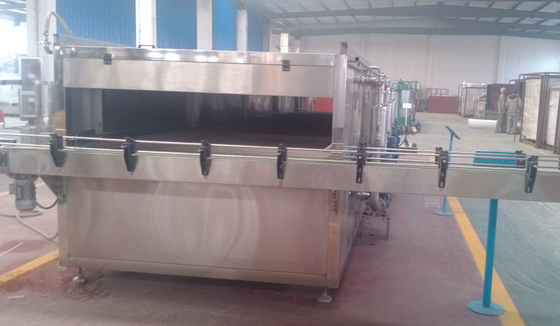 Tipo de pulverização linha de produção pasteurizador da embalagem do túnel para a cerveja ou a bebida