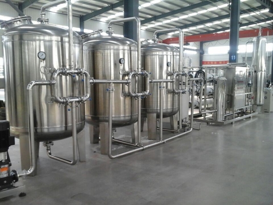 Linha automática único pré-tratamento da produção da embalagem da água da osmose reversa da categoria