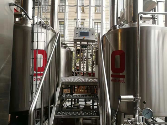 equipamento automático da fabricação de cerveja de cerveja do ofício 500L bonde ou caldeira de vapor