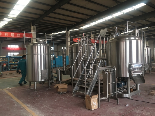 cervejaria de aço inoxidável da cerveja 7BBL da cervejaria do aquecimento do direto-fogo para o equipamento da fabricação de cerveja de cerveja do bar