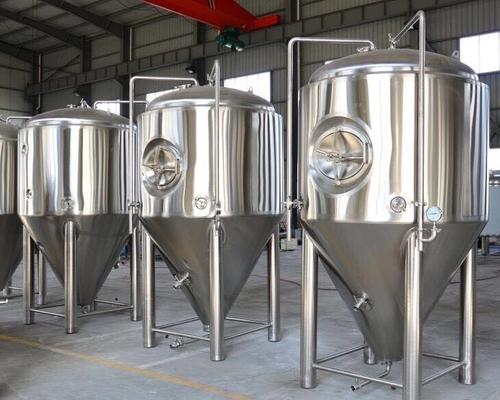tipo vertical superfície lustrada do equipamento de aço inoxidável da fabricação de cerveja 5bbl