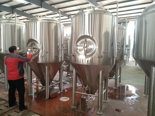 Equipamento cônico cônico da fabricação de cerveja de cerveja do sistema da fabricação de cerveja do tanque de fermentação