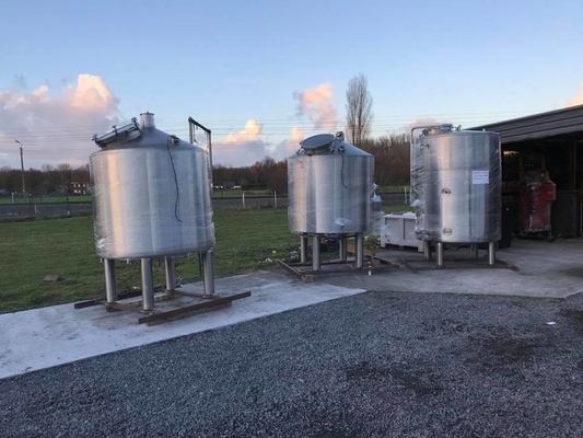 dos sistemas comerciais da fabricação de cerveja da pequena escala 1200L equipamento da cervejaria mini