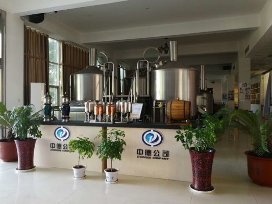 Equipamento 20bbl da fabricação de cerveja de cerveja do ofício SUS304 com controle do PLC da pedra da carbonação