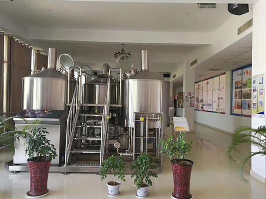 Equipamento 20bbl da fabricação de cerveja de cerveja do ofício SUS304 com controle do PLC da pedra da carbonação