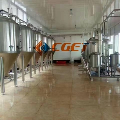 SU304 revestem cervejaria do brewpub da corrosão do controle do PLC do equipamento do Microbrewery do Turnkey a anti