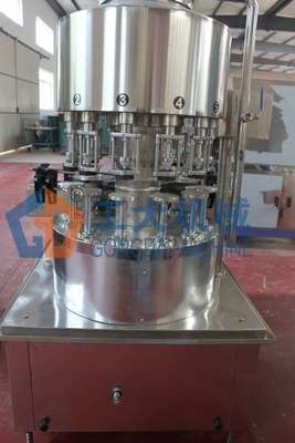 A máquina de engarrafamento de vidro 3 bondes de Vinager da uva põe em fase 2000Bph 380V 50Hz