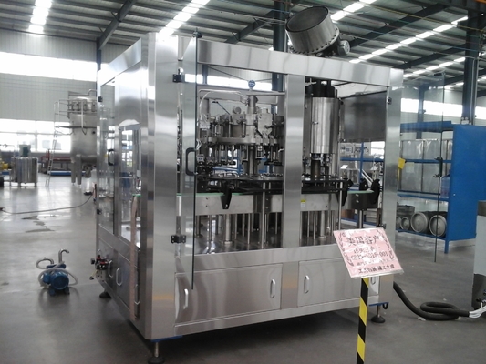 3 bondes em 1 capsulador de vidro do enchimento da arruela da cerveja da máquina de engarrafamento