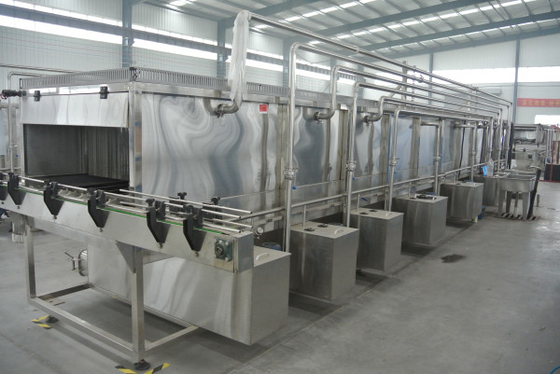 Tipo de pulverização linha de produção pasteurizador da embalagem do túnel para a cerveja ou a bebida
