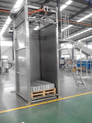 50Hz bonde linha de produção da embalagem de 3 fases, garrafa pode máquina do Depalletizer