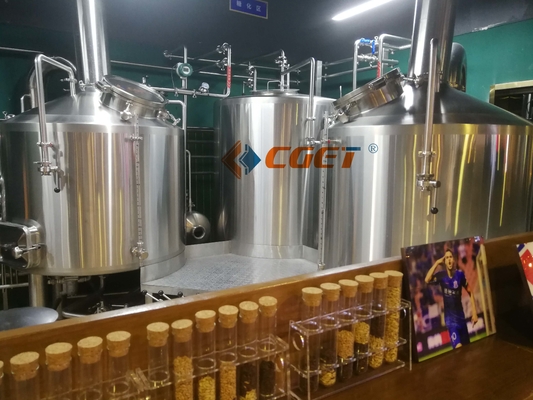 Sistema da fabricação de cerveja do equipamento 500L da fabricação de cerveja de cerveja do ofício do SUS 304 com o CE do ISO habilitado para Rusina