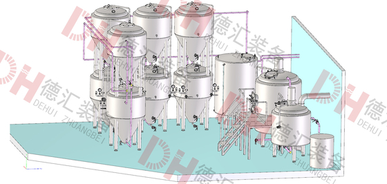 Projete a planta home da cervejaria do equipamento da fabricação de cerveja de cerveja para a fatura da cerveja de Walt
